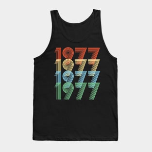 Retro 1977 Birthday Tank Top